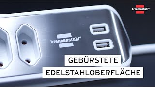 brennenstuhl® ESTILO Ecksteckdosenleiste mit USBLadefunktion [upl. by Faludi]