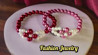 No Glue  Professional Method  How to make a beaded elastic Bracelet [upl. by Stoll]