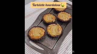 Tartelette bourdaloue 🍐تارت الكمثرى tartelette poire recettefacileetrapide viralfood fruit [upl. by Neitsirk402]