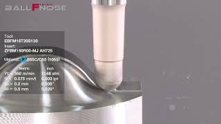 Tungaloy VG M Ball Nose Finishing End Mill [upl. by Tema]