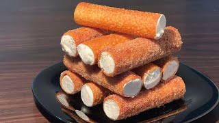 ITALIAN CANNOLI RECIPE  How to Make Cannoli easy and quick cannoli recipe كانولي [upl. by Hanas208]