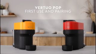 Nespresso Vertuo Pop  First use and Connectivity [upl. by Atsahs]