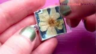 How to Make a Pressed Flower Pendant [upl. by Edia]