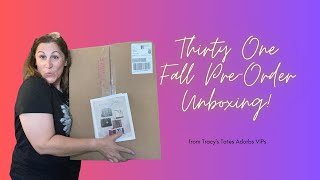 2023 Thirty One Fall PreOrder Unboxing [upl. by Molahs151]