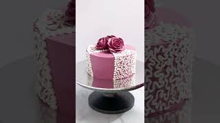 Rose Floral Wedding Anniversary Cake Design Tutorial cake shortsvideo short ytshorts shortsfeed [upl. by Estella]