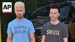 Ryan Gosling and Mikey Days Beavis and Butthead at The Fall Guy premiere [upl. by Leuamme]