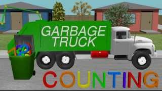 Counting Garbage Truck  Learning for Kids [upl. by Orsini]