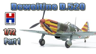 Сборка модели Dewoitine D520 172 Hobby 2000 часть1Building Dewoitine D520 172 Hobby2000 Part1 [upl. by Misty529]