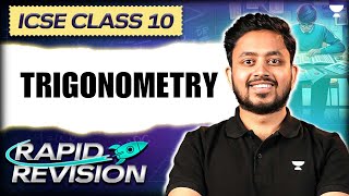 Trigonometry  Rapid Revision  ICSE CLass 10  Mathematics [upl. by Eerihs]