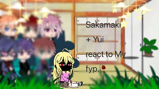 Sakamaki  Yui react to my fyp Yui theory Au [upl. by Fabiano128]