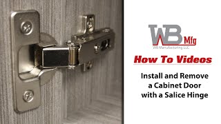 How to Install and Remove a Cabinet Door with a Salice Hinge [upl. by Inaj]