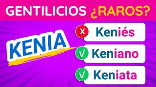 30 GENTILICIOS RAROS que retarán tus conocimientos  ¿Cómo se dice TEST [upl. by Sumerlin]