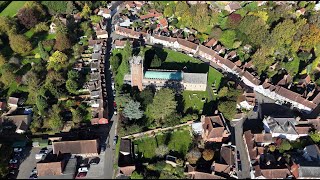 Castle Hedingham aerial views October 24th 2024 [upl. by Carrissa]