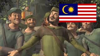 Shrek  merry men Robin hood song  Malay Disney Channel [upl. by Saffian]