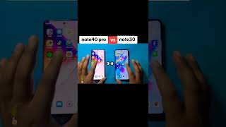 infinix note 40 pro vs infinix note 30 speed test [upl. by Aydin]