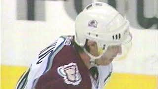 Joe Sakic Goal  Game 1 2001 Stanley Cup Finals [upl. by Artenehs870]