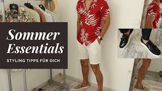 8 Sommer Essentials für Männer  StylingTipps [upl. by Mcneely]