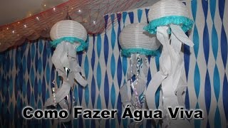 Decoração para festa  Agua Viva  Fundo do mar [upl. by Zavras36]