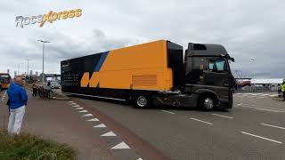 Formule 1 trucks komen aan in Zandvoort [upl. by Lorraine688]