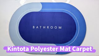 Kintota Polyester Bathroom Oval Door Mat Floor Bath Mat Carpetindiaunboxed [upl. by Sherlock]