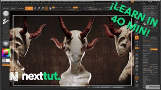 Zbrush Beginner Tutorial  Learn Zbrush in 40 min [upl. by Enyalahs102]