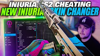 The BEST CS2 INTERNAL Cheat Added SKIN CHANGER Iniuria Premiere Cheating [upl. by Yeleek]