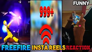 best freefire instagram reels reaction 😝 [upl. by Anemaj]