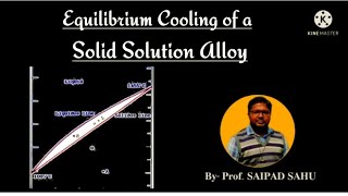 Equilibrium Cooling of a Solid Solution alloy ।। Physical Metallurgy Material Science।। Hindi [upl. by Chien]