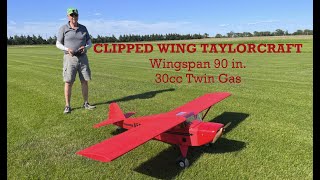 Flight Quarter Scale Clipped Wing Taylorcraft 30 Jun 2024 [upl. by Dwane216]