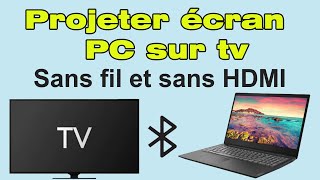 Comment connecter son ordinateur à sa télé en Wifi et sans hdmi caster pc sur TV Samsung [upl. by Esertak]