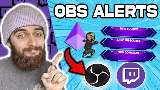 How To EASILY Set Up Twitch ALERTS In OBS Studio in under 5 minutes [upl. by Barbabra402]