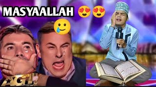 reciting the Quran It is very melodious to touch the hearts of the jury  American Got Talent agt [upl. by Hut711]