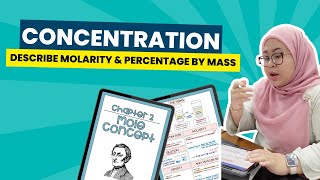 Concentration Describe Molarity amp Percentage By Mass [upl. by Tirrag]