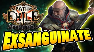 323 Path of Exile Inquisitor mine 🧊cold exsanguinate Build Guide [upl. by Suisyola]