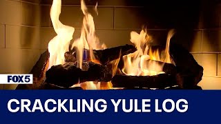 Christmas Yule Log Fireplace with Music [upl. by Deutsch]