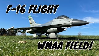 Eflite F16 80mm EDF Flight WMAA Field [upl. by Rachelle]