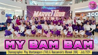 MY BAM BAM  Line Dance  Demo by MCC Class [upl. by Stillmann]