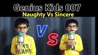 Naughty Vs Sincere  Spelling Show with 3 Yr old ANAV  Genius Kids 007 [upl. by Htebaras]