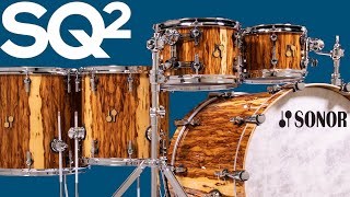 Sonor SQ2 5pc Maple Kit 1012141622  African Marble High Gloss [upl. by Hauger]