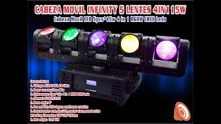 INFINITY 5 Moving Head Bar Light [upl. by Letnohc]