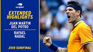 Juan Martin del Potro vs Rafael Nadal Extended Highlights  2018 US Open Semifinal [upl. by Parsifal]