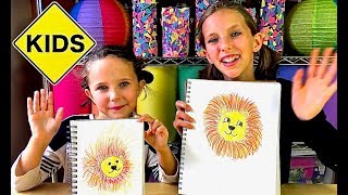 Sign Post Art with Sign Post Kids How to Draw a Lion [upl. by Mullen]