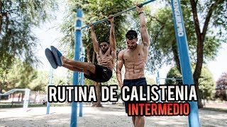 RUTINA DE CALISTENIA NIVEL INTERMEDIO CON JDALMAU  STREET WORKOUT [upl. by Nosak]