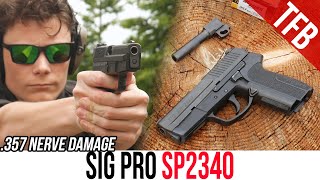 SIGSauers First Polymer Framed Handgun The SIG Pro SP2340 [upl. by Seyah]