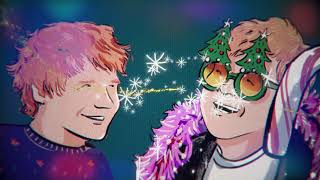 Ed Sheeran amp Elton John  Merry Christmas Official Lyric Video [upl. by Jaquenette777]