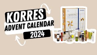 Korres Advent Calendar 2024 beautycalendars [upl. by Leoj335]