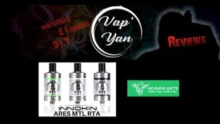 Ares MTL RTA by Innokin  PBusardo amp Dimitris Agrafiotis FR [upl. by Eytteb]