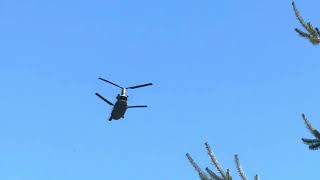 Helicopter flyby rez chinook iphone15promax [upl. by Donell]