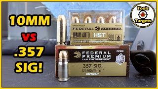 It Just Keeps on WinningFederal Premium HST 357 Sig vs 10mm SelfDefense AMMO test [upl. by Dalt63]