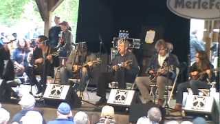 Chris Thile Sam Bush  and more Lonesome Moonlight Waltz Merlefest 2012mpg [upl. by Gillan137]